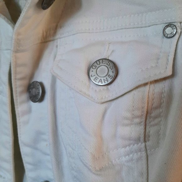 GUESS white denim jacket - Picture 3 of 8